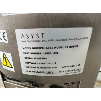 Asyst 12000-031 AXYS Model 21 Robot